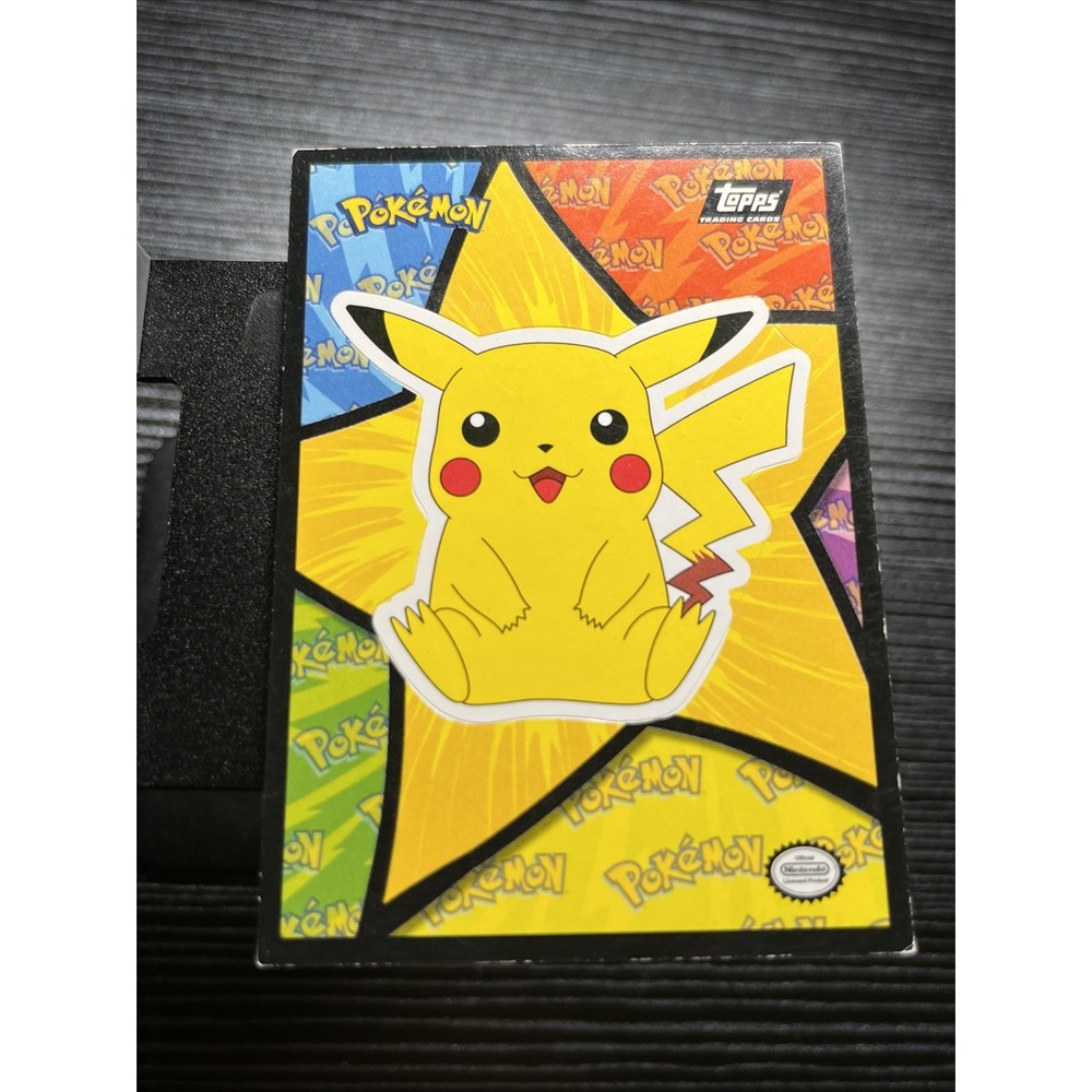 1999 Topps‎ Pokemon Pikachu Upright/Hopping Movie Sticker - MP